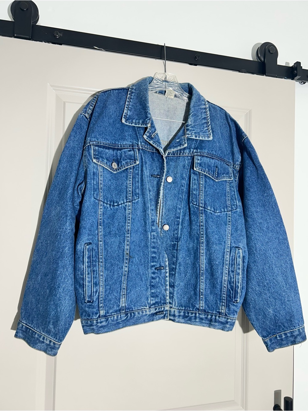 Classic Men's Blue Denim Jacket - Casual Trucker Style